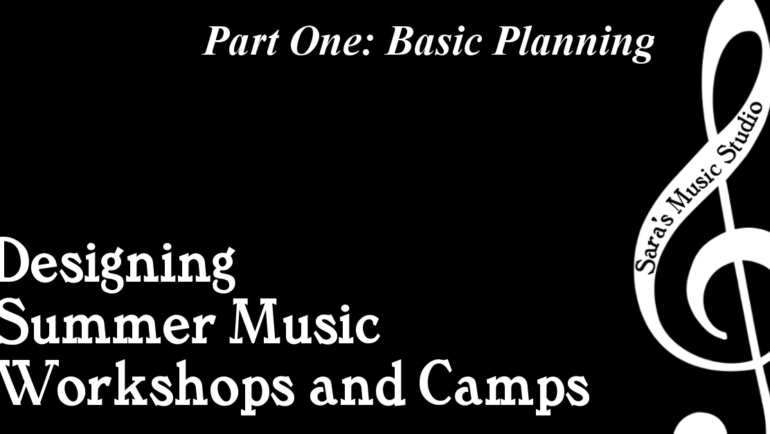 Designing Summer Workshops: Basic Planning