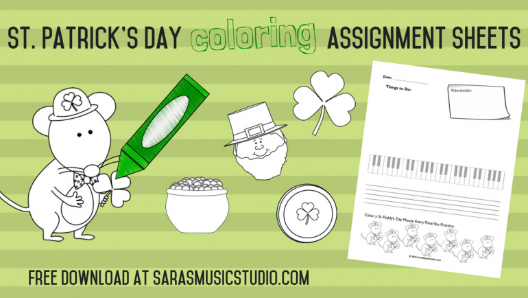 Free St. Paddy’s Day Assignment Sheets