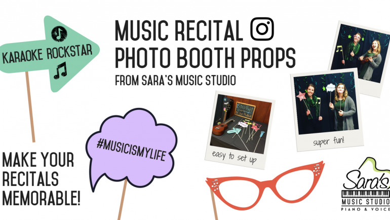 How to Set Up A Photo Booth at Your Music Recital!