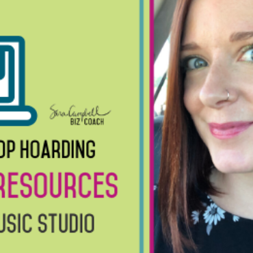 How to Stop Hoarding Online Resources in Your Music Studio Business